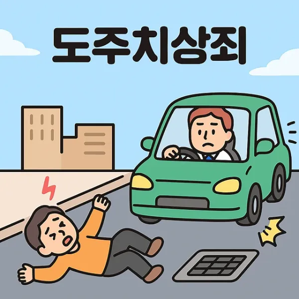 청주뺑소니변호사, 도주치상죄